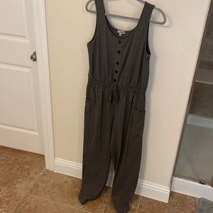 Grey jumpsuit. 100% cotton.